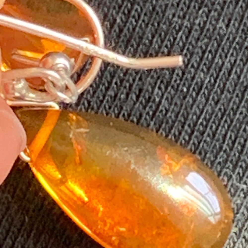 Genuine Amber earrings - Picture 5 of 5